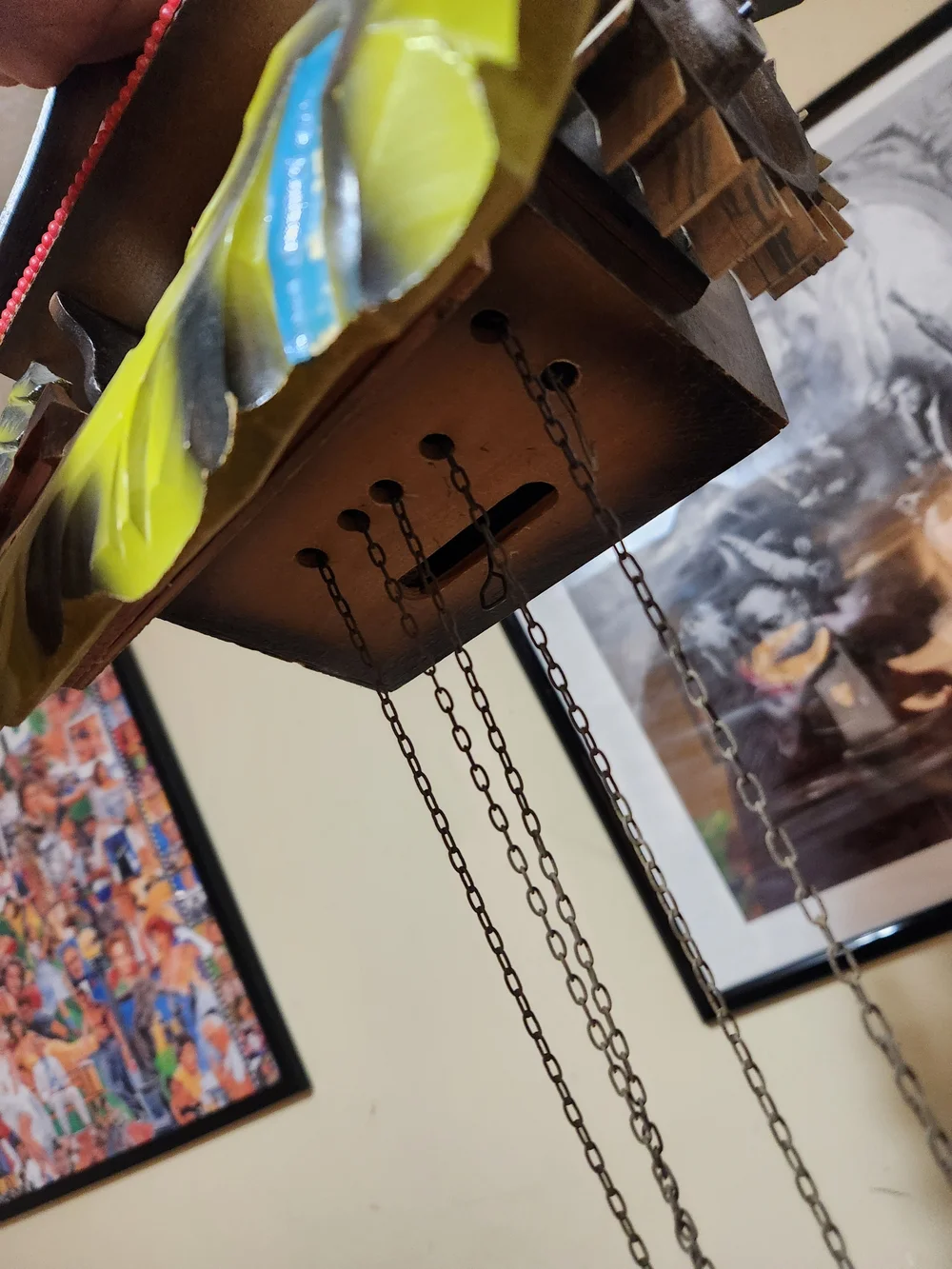 Antique West Germen Schmeckenbecher Cuckoo Clock Needs Work!